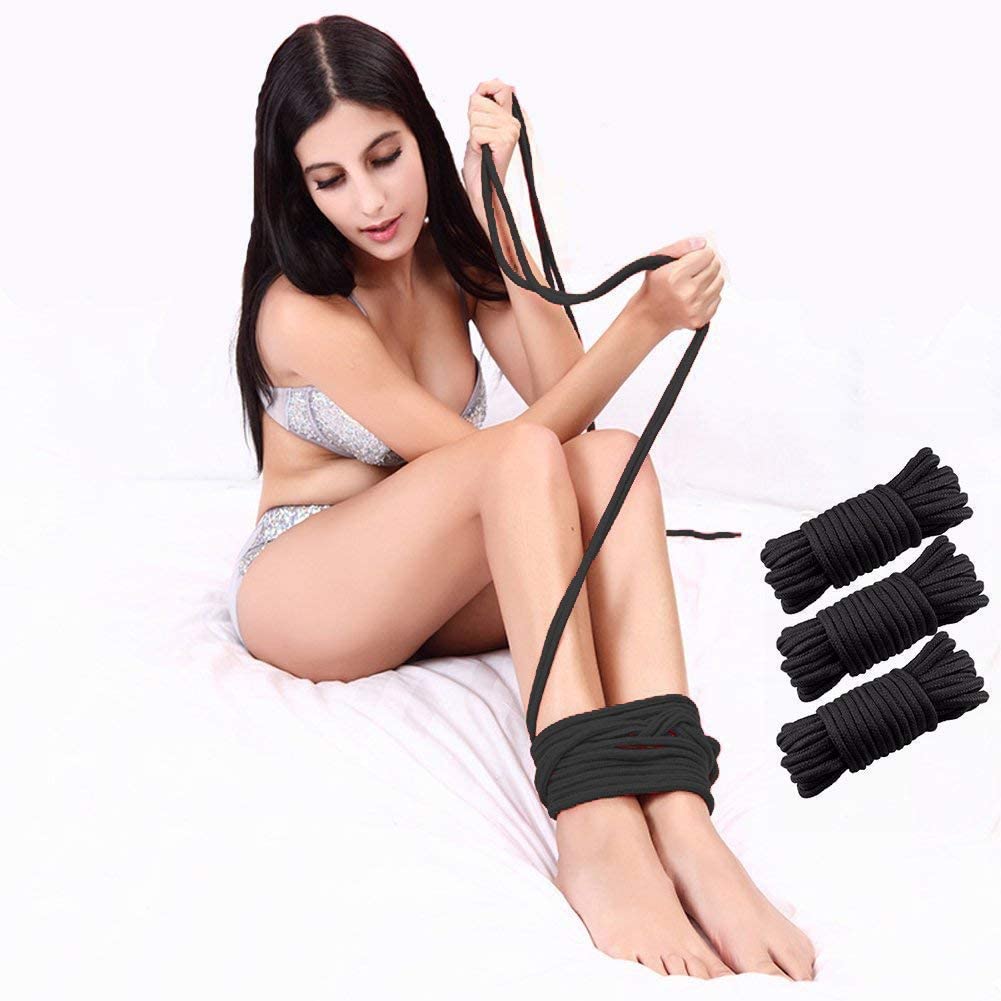 BDSM Cotton bondage Rope 10 Meters BLACK - image 3