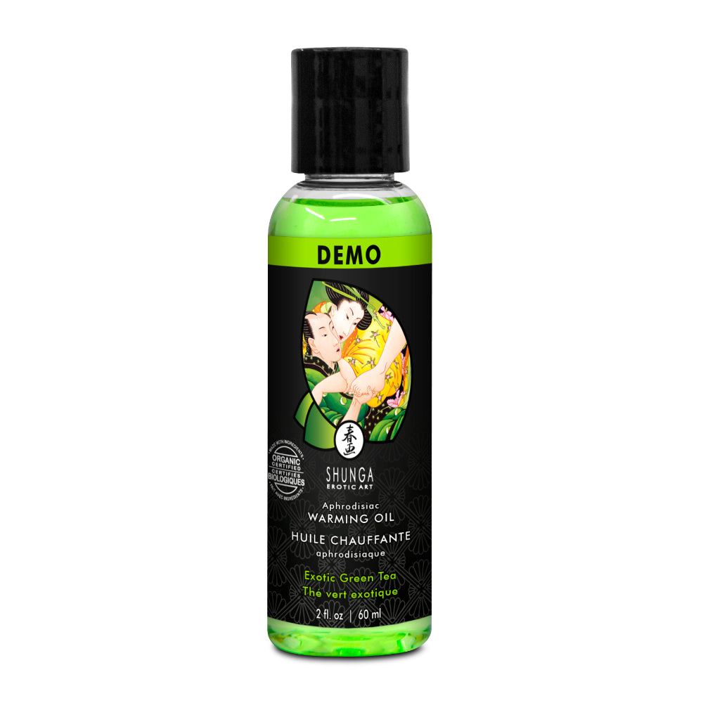 Shunga Intimate Kisses Aphrodisiac Oil Green Tea 60 ml Δευτερεύουσα εικόνα προϊόντος