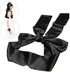 Φετιχιστική μαύρη Σατέν κορδέλα κάλυμμα Ματιών - image 3