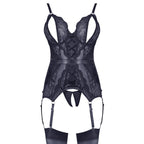 Seductive Basque with Crotchless String