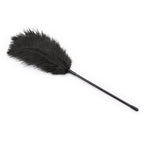 Black Ostrich feather tickler teaser 46 cm - image 4