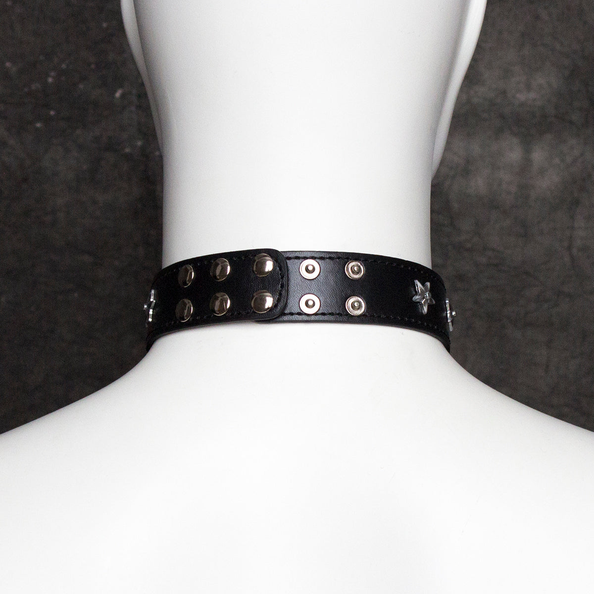 Naughty Toys Faux Leather Choker with Stars - image 3