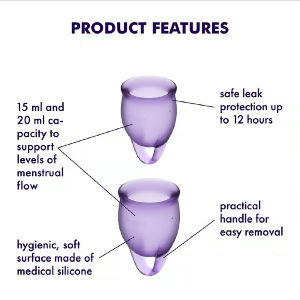 Feel Confident Menstrual Cup Purple - image 2