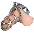 Gladiators Steel Cock cage with Locker M