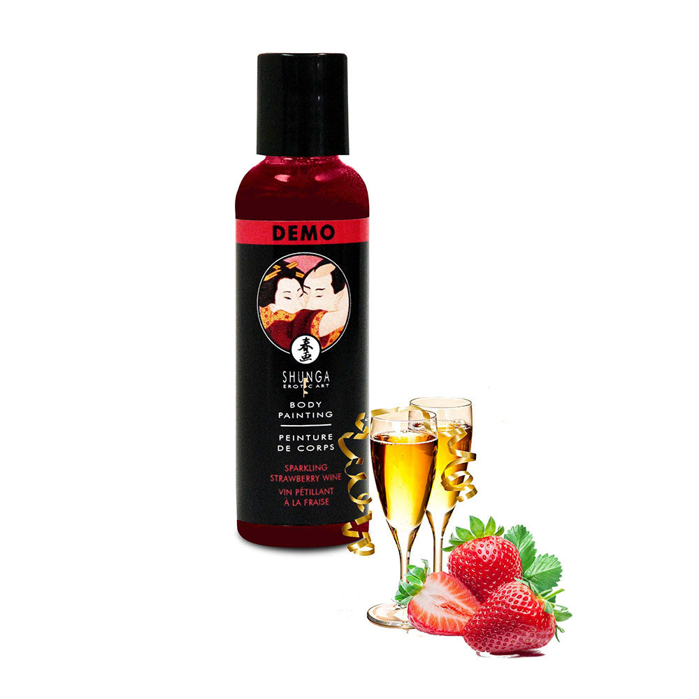 Shunga Sparkling Strawberry Wine Body Paint 60ml Κύρια εικόνα προϊόντος