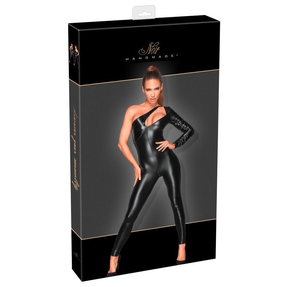 Noir One-Shoulder Jumpsuit - image 4