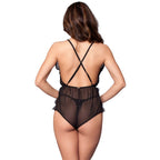 Faith Transparent Romper Black