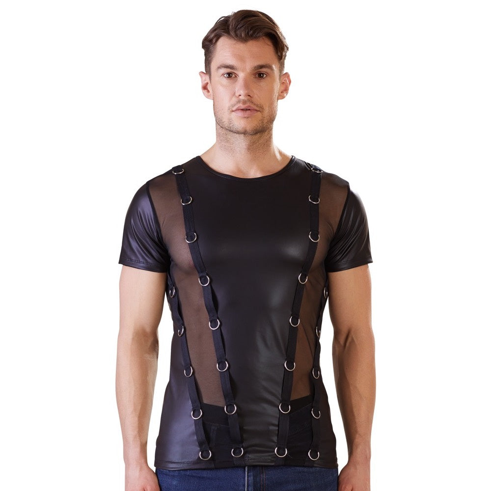 Wetlook Shirt With Translucent Bet Secondary image