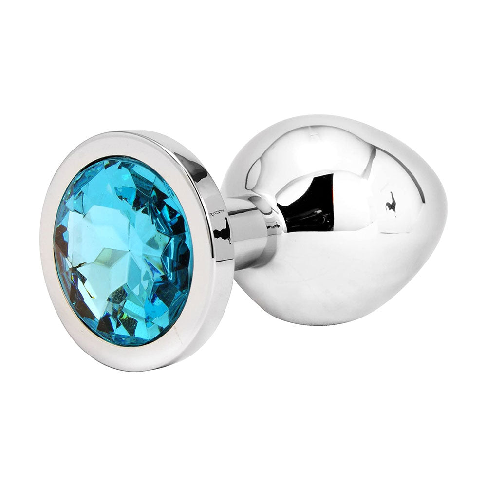 LARGE Naughty Toys Alu Butt Plug TURQUOISE - image 2