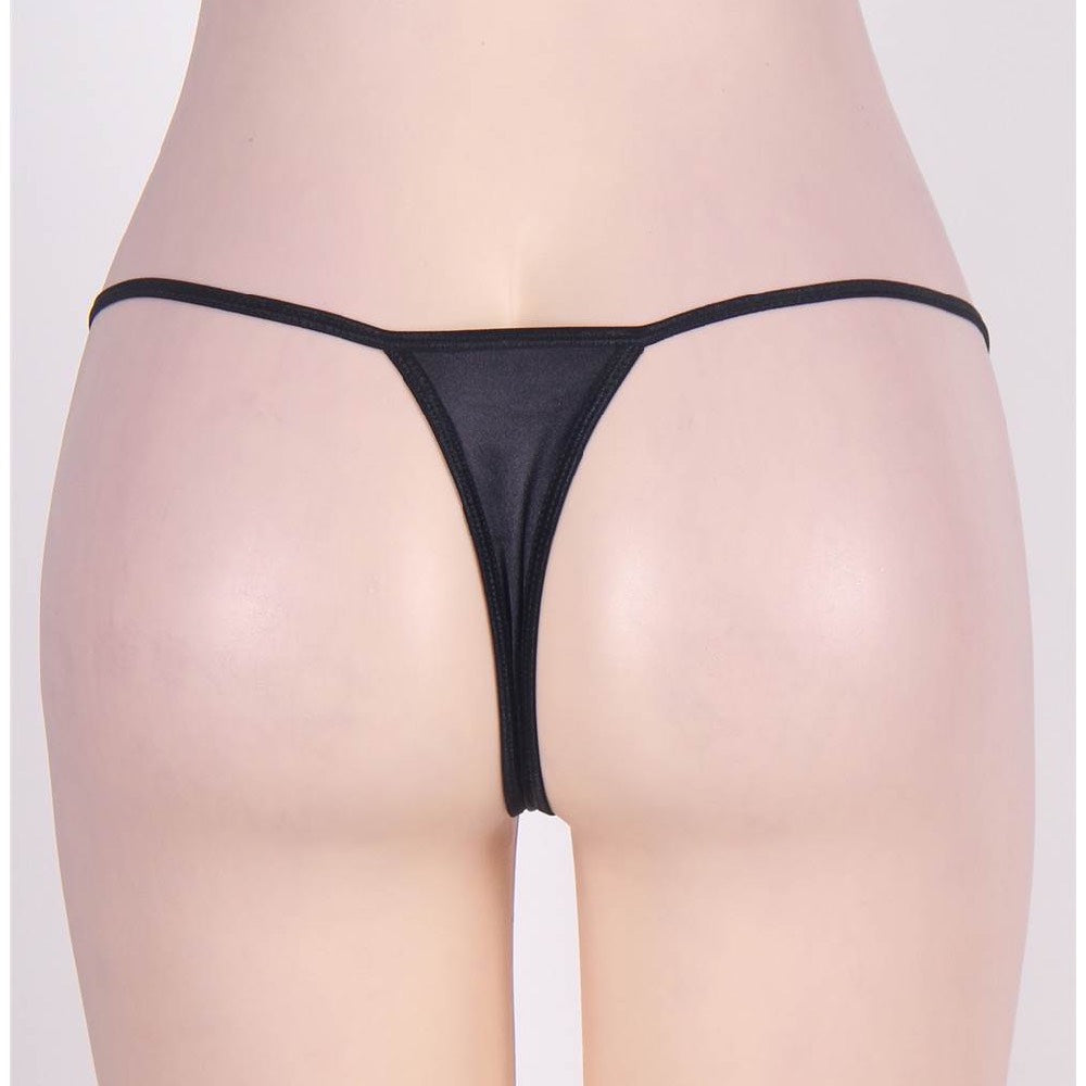 Plus Size Micro Jeweled Side Thong - image 2