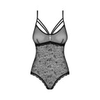 Obsessive Rose Adorned Crotchless Teddy - image 3