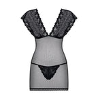 Obsessive Fishnet Lace Chemise with Thong