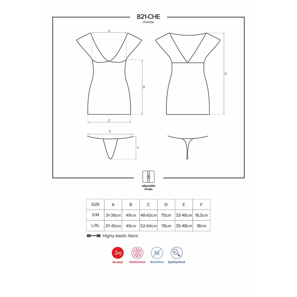 Obsessive Fishnet Lace Chemise with Thong - image 7