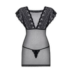 Obsessive Fishnet Lace Chemise with Thong