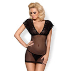 Obsessive Fishnet Lace Chemise with Thong