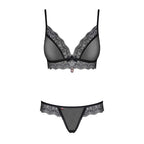 Obsessive Translucent Mesh Bra with Thong - image 3