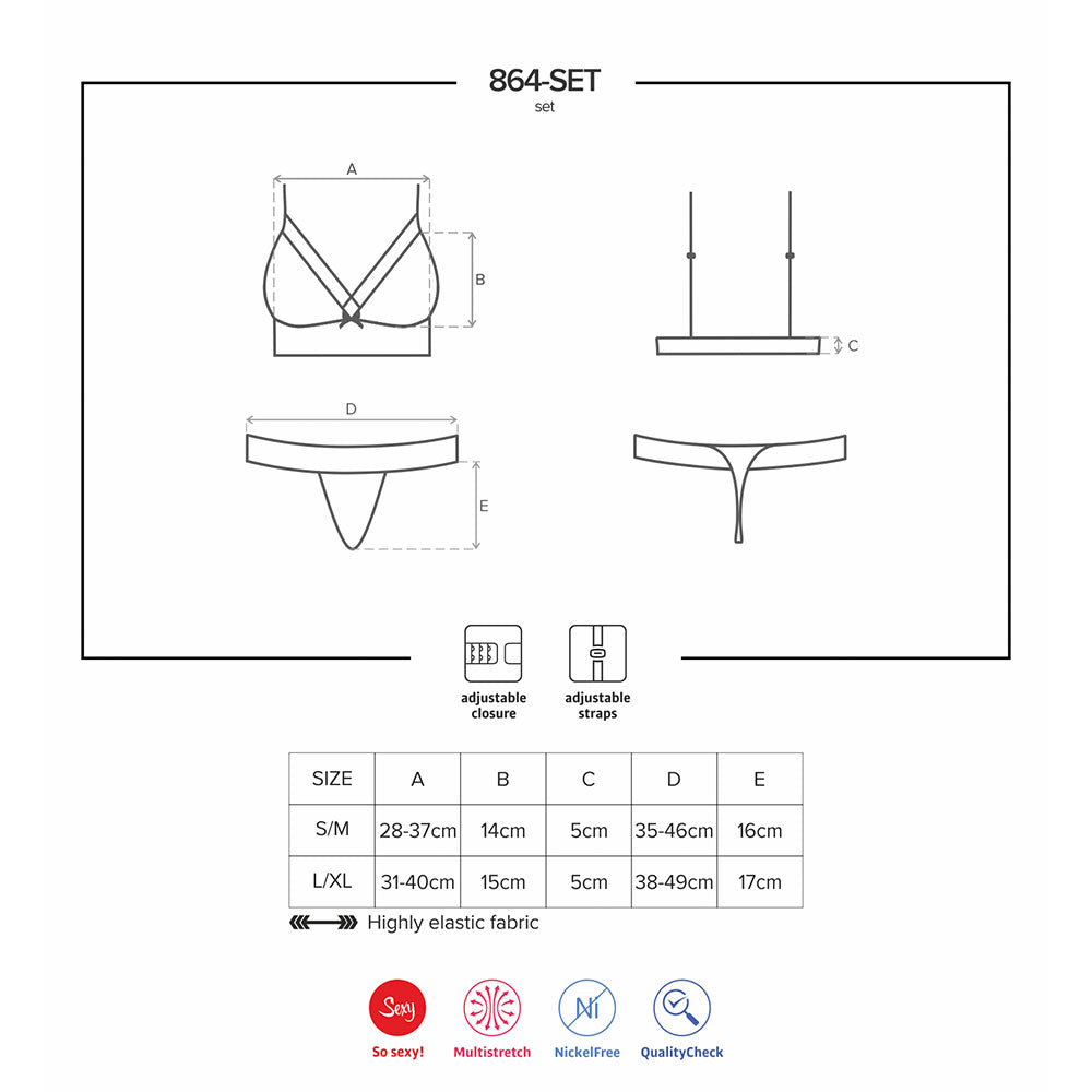 Obsessive Translucent Mesh Bra with Thong - image 7