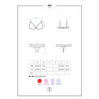 Obsessive Delicate Bra with Thong Black - image 7