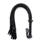 Naughty Toys Hand weaving Black Leather Bondage flogger 75 cm