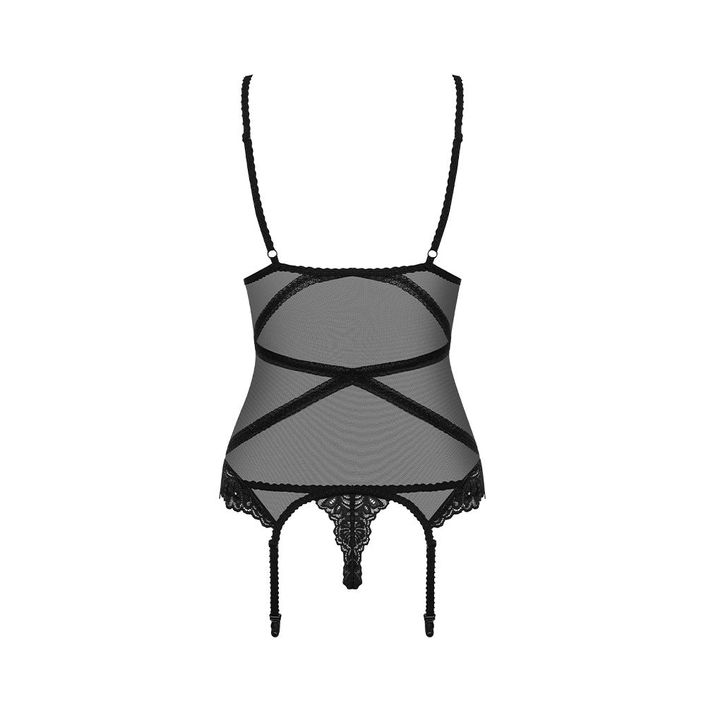 Obsessive Bondea Corset with String Black - image 5