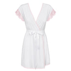 Obsessive Plus Size Girlly Peignoir With Thong