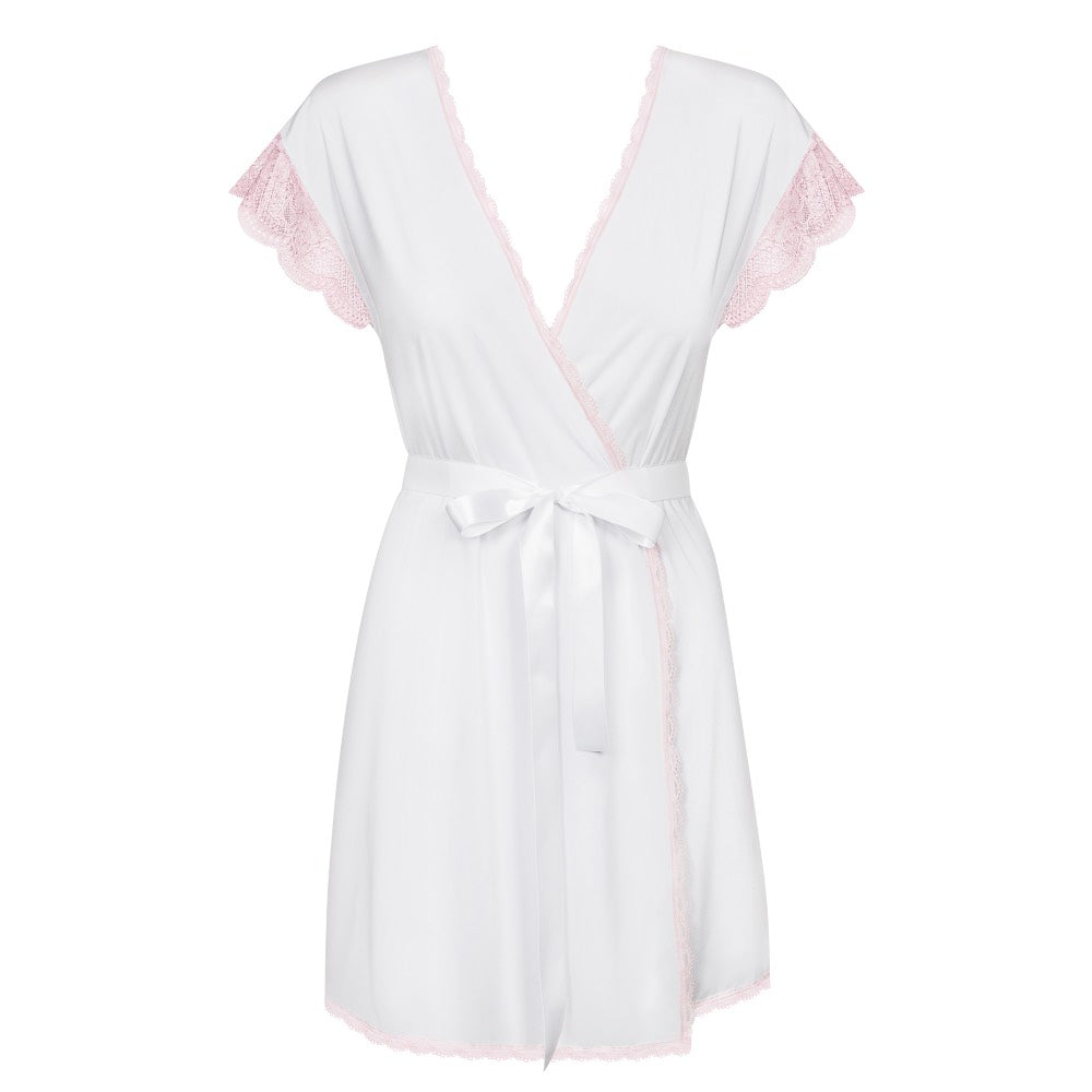 Obsessive Plus Size Girlly Peignoir With Thong