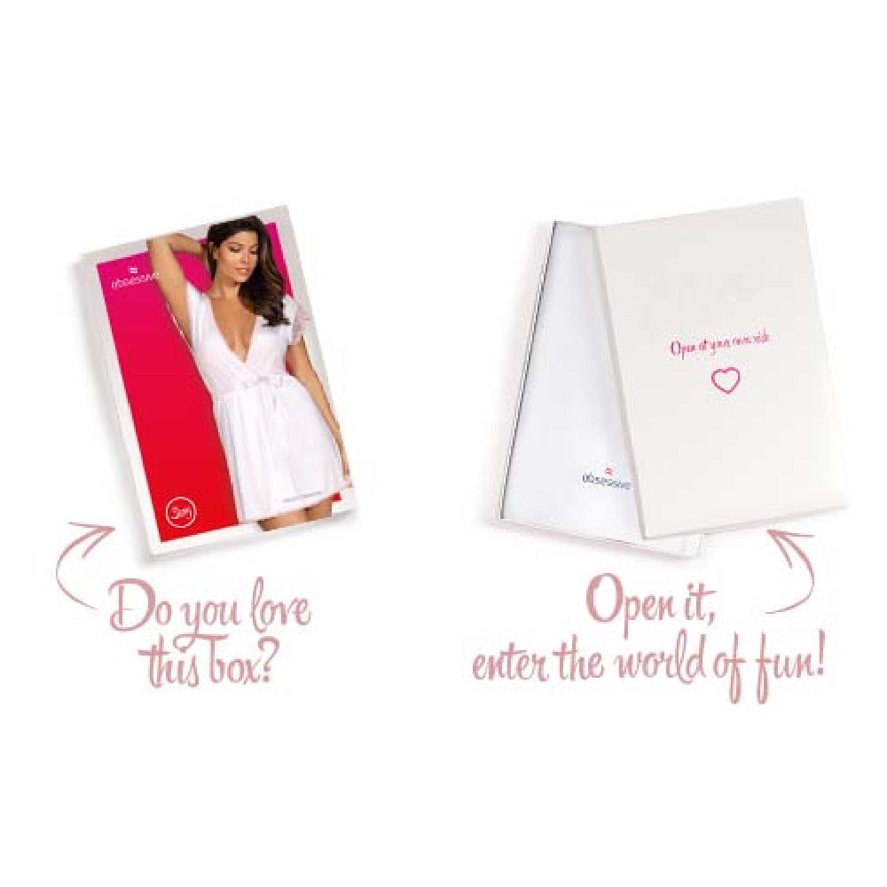 Obsessive Plus Size Girlly Peignoir With Thong - image 5