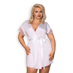 Obsessive Plus Size Girlly Peignoir With Thong - image 2