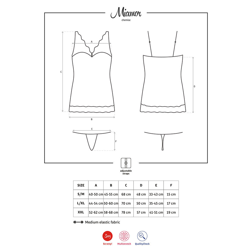 Obsessive Miamor Chemise With Thong White - image 7