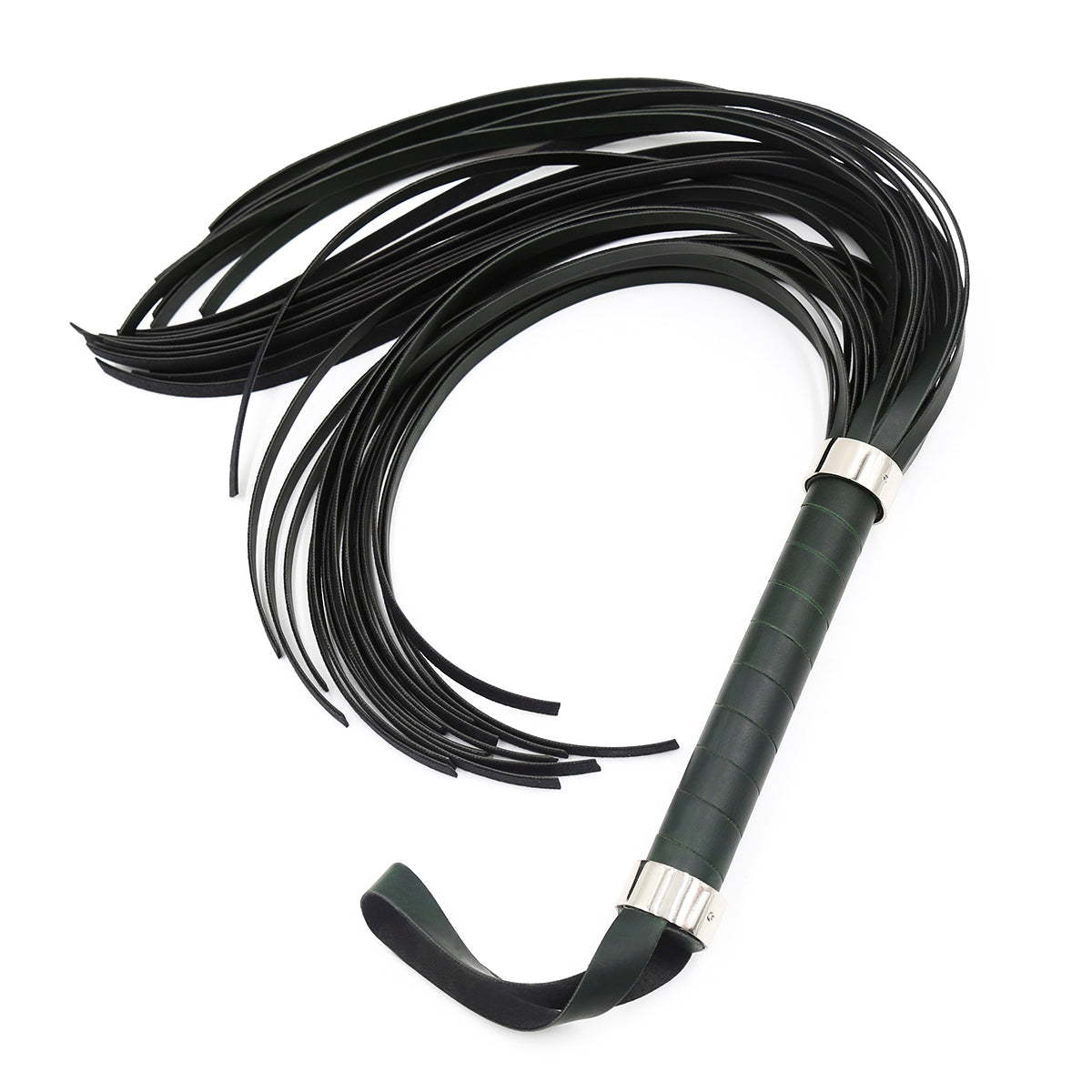 Gladiators Black Leather Flogger Whip 63 cm - image 9
