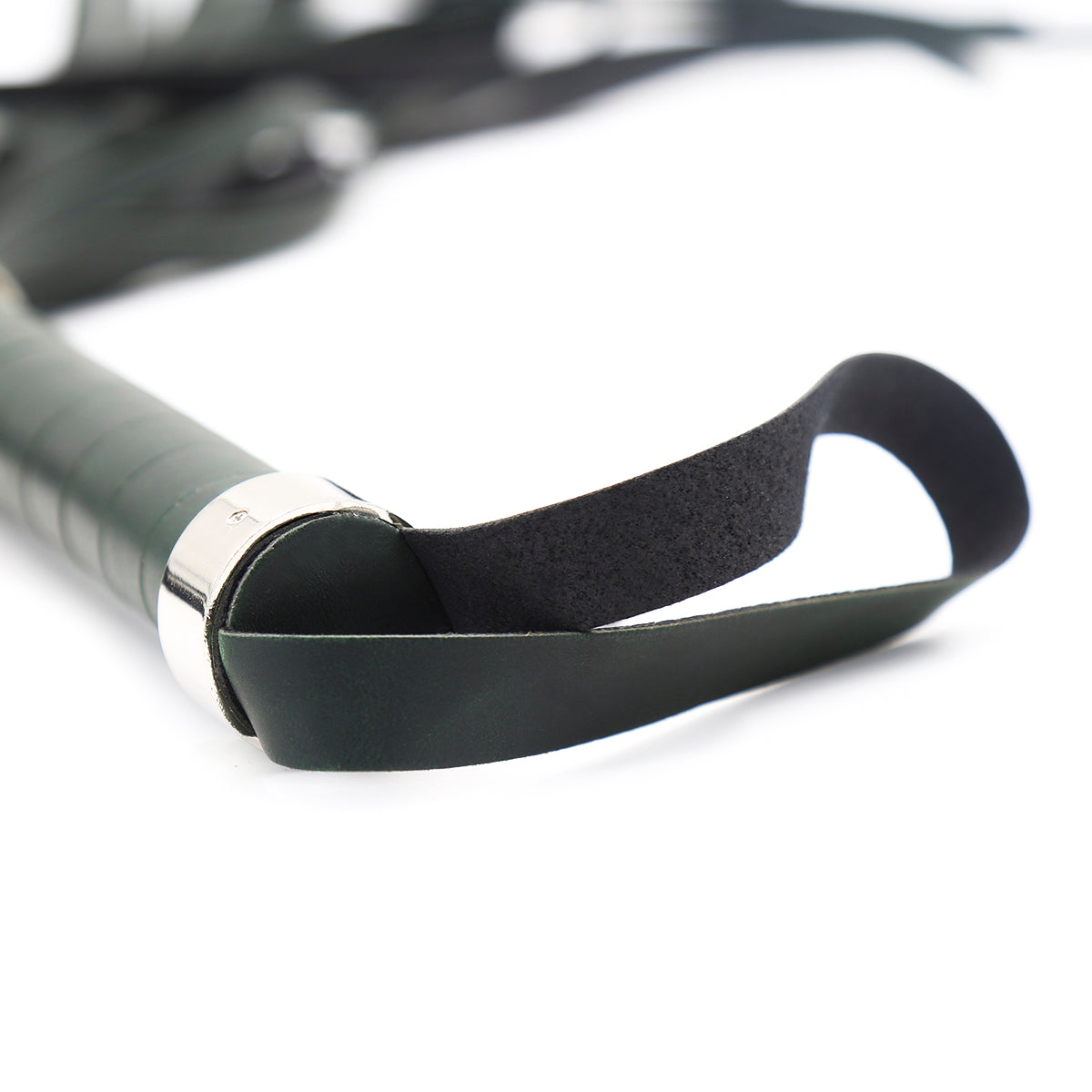 Gladiators Black Leather Flogger Whip 63 cm - image 3