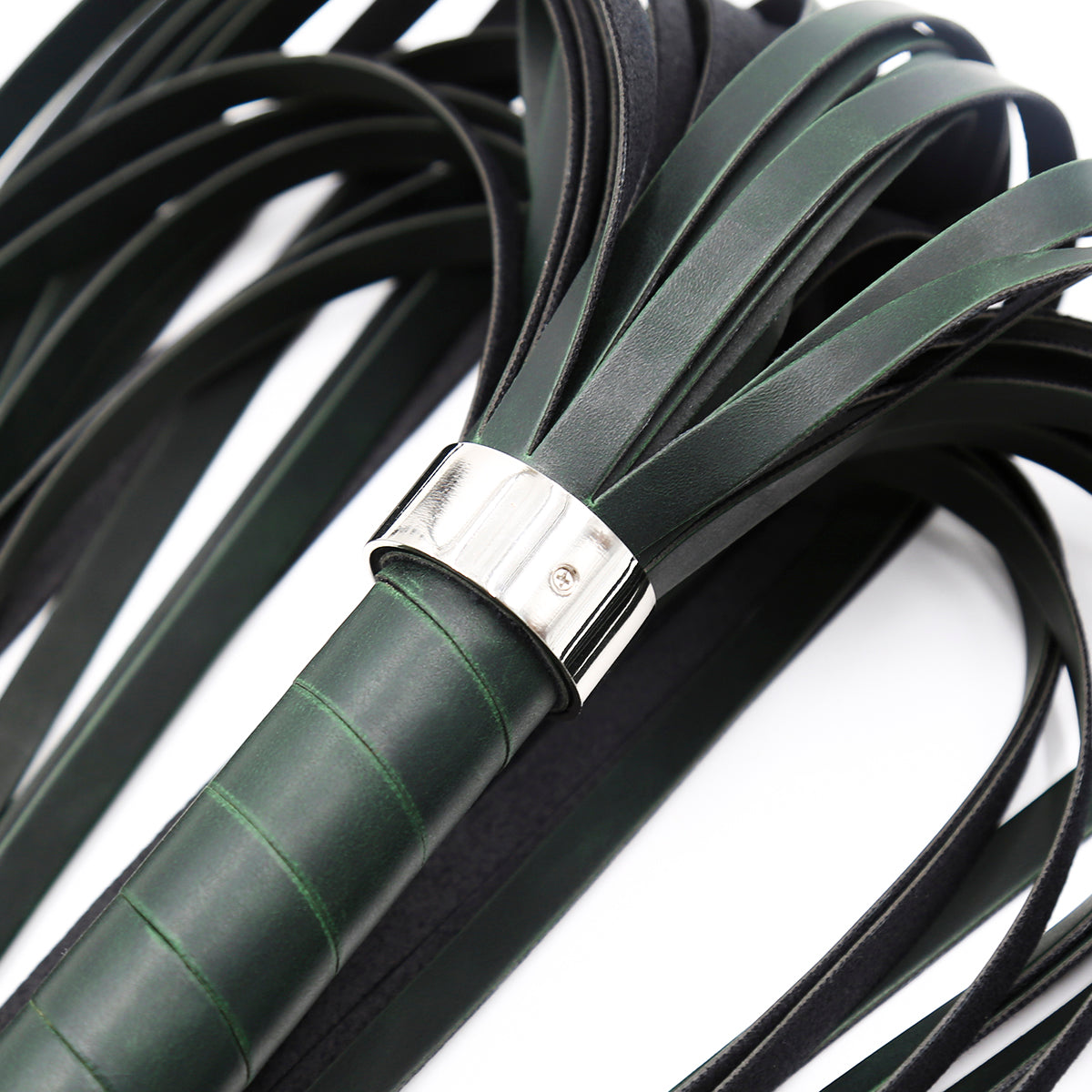 Gladiators Black Leather Flogger Whip 63 cm - image 4