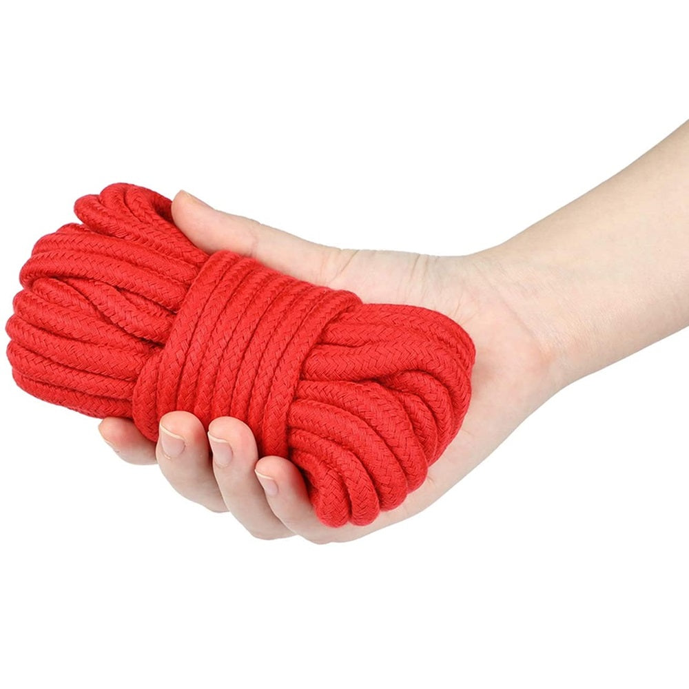BDSM Braided Cotton bondage Rope 5 Meters RED - image 2