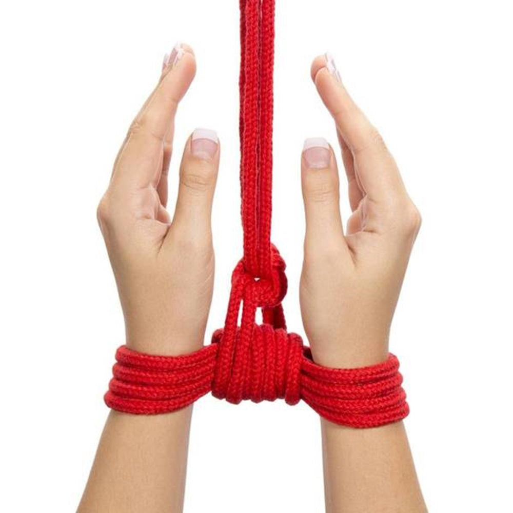 BDSM Braided Cotton bondage Rope 5 Meters RED - image 3