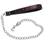 Leather Neck Collar with Metal Leash Chain - image 7