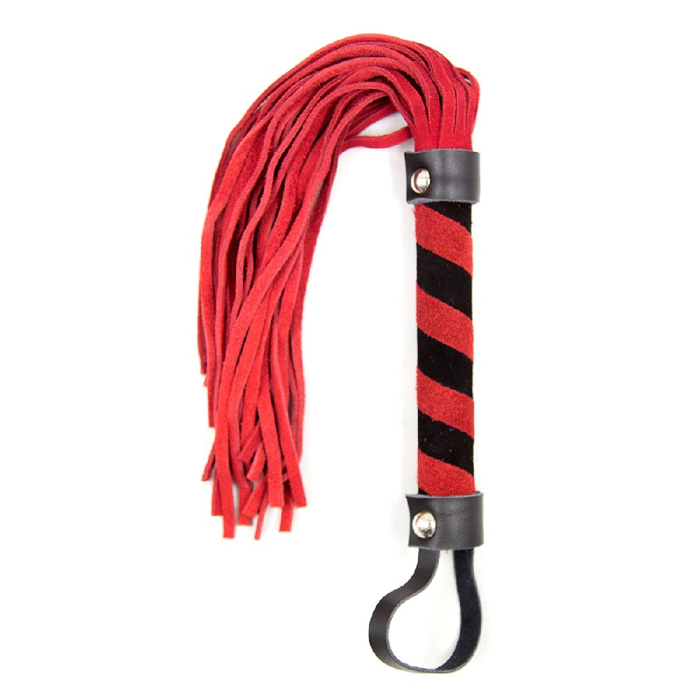 Bondage Slapper Bdsm Spanking Nubuck leather flogger whip 36 cm - image 5