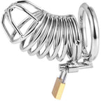 Small - Medium Stainless Steel Chastity Penis Cage - image 3