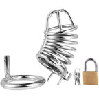 Small - Medium Stainless Steel Chastity Penis Cage - image 4