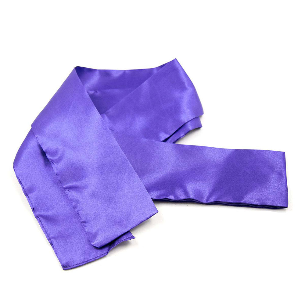 Purple Satin Blindfold Scarf - image 4