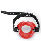 Red Lip Open Mouth Gag with strap Naughty Toys - image 4