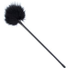 Black soft feather playfull tickler teaser 40 cm - image 2