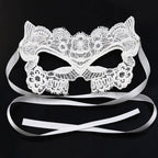 White Embroidered Eye Mask - image 3