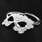 White Embroidered Eye Mask - image 2