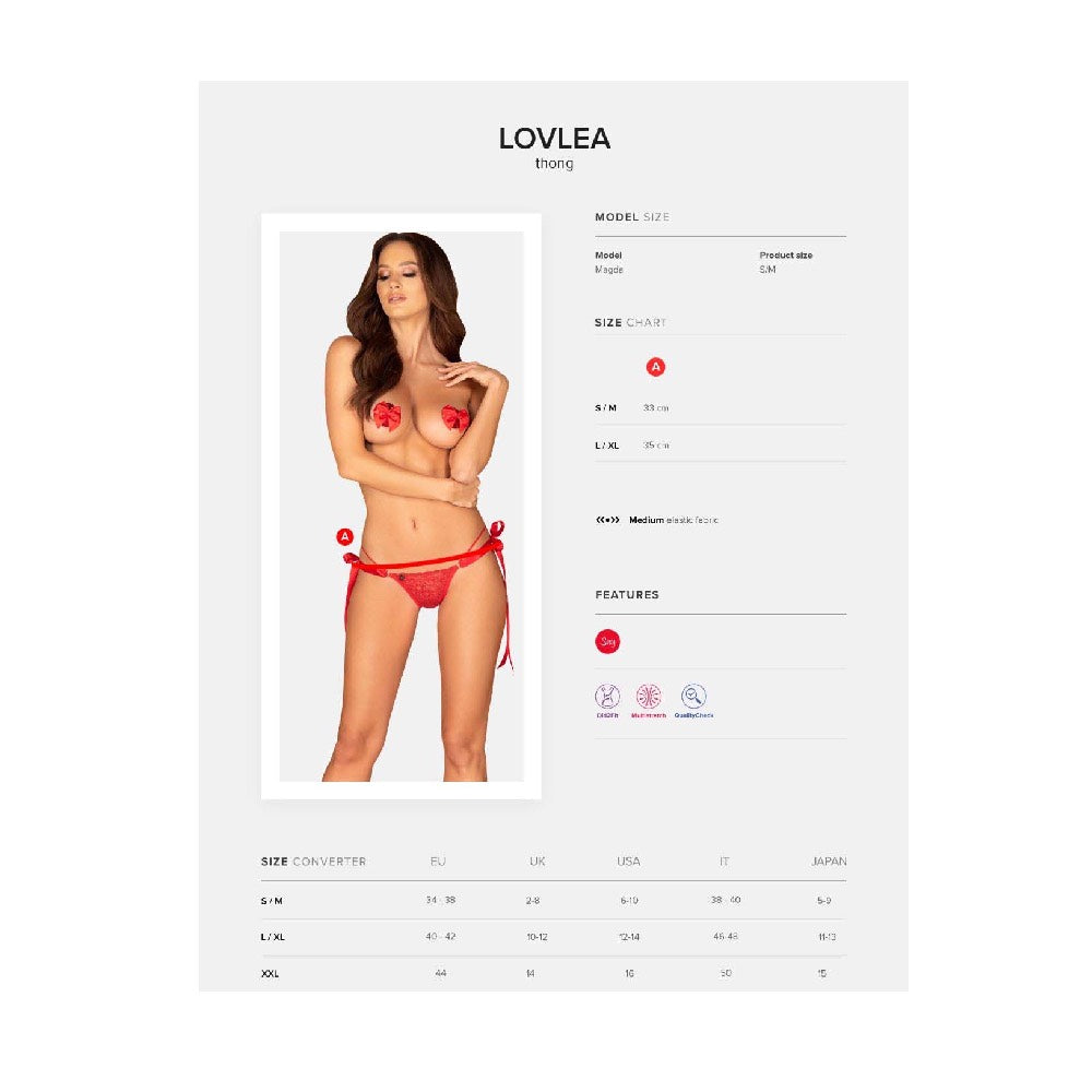 Obsessive Lovlea Red Thong - image 7
