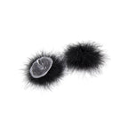 Naughty Toys Feather Round Nipple Pasties Black - image 3