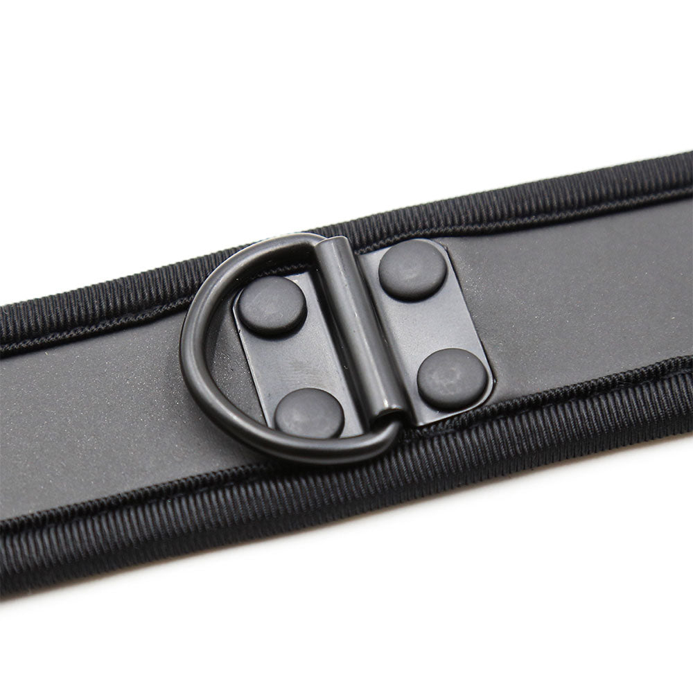 Black Neoprene Bondage Puppy collar O/S - image 7