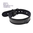 Black Neoprene Bondage Puppy collar O/S - image 9