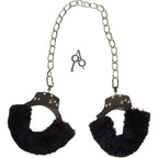 Naughty Toys Furry Ankle Cuffs Black