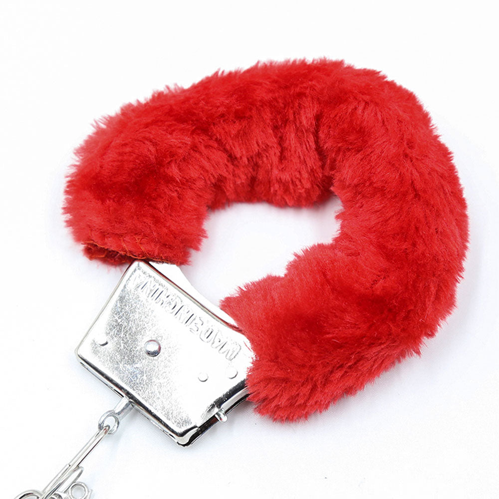 Naughty Toys Furry Wrist Cuffs Red - image 6