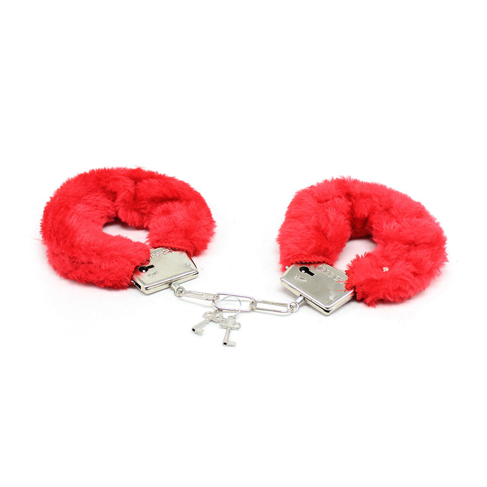 Naughty Toys Furry Wrist Cuffs Red - image 4